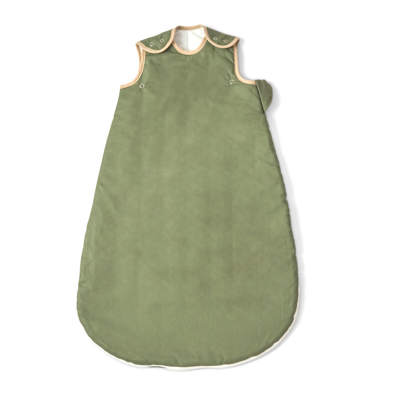 Forest Green Organic Sleeping Bag (0-6 Months) | Baby Sleeping Bags | Nightwear - Clair de Lune UK