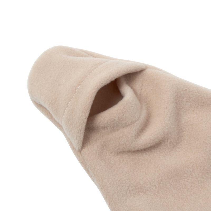 The arm of the Beige Star Fleece Baby Wrap Blanket | Cosy Baby Blankets | Nursery Bedding | Newborn, Baby and Toddler Essentials - Clair de Lune UK