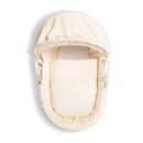 Cream Waffle White Wicker Moses Basket coming complete with detachable, adjustable hood, fibre mattress and coverlet | Moses Baby baskets, bassinets & Co-sleepers | Nursery Furniture - Clair de Lune UK