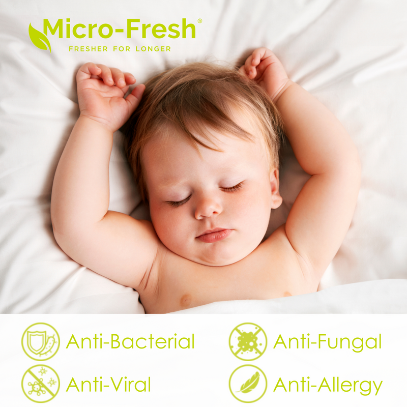 Micro Fresh 2 Pack Fitted Travel Cot Sheets 92 x 60.5 cm Soft