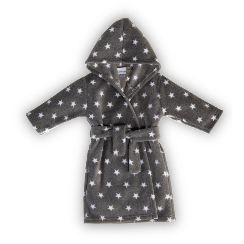 Komfies Star Fleece Dressing Gown (6-12 months) | Dressing Gowns & Ponchos | Bathing & Changing Essentials - Clair de Lune UK