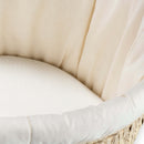 Clair de Lune Organic Moses Basket Bedding Set with Palm Basket |  Moses Baby Baskets & Bassinets | Nursery Furniture - Clair de Lune UK