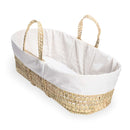 Cream Scandi Palm Moses Basket | Moses Baby Baskets, Bassinets | Nursery Furniture - Clair de Lune UK