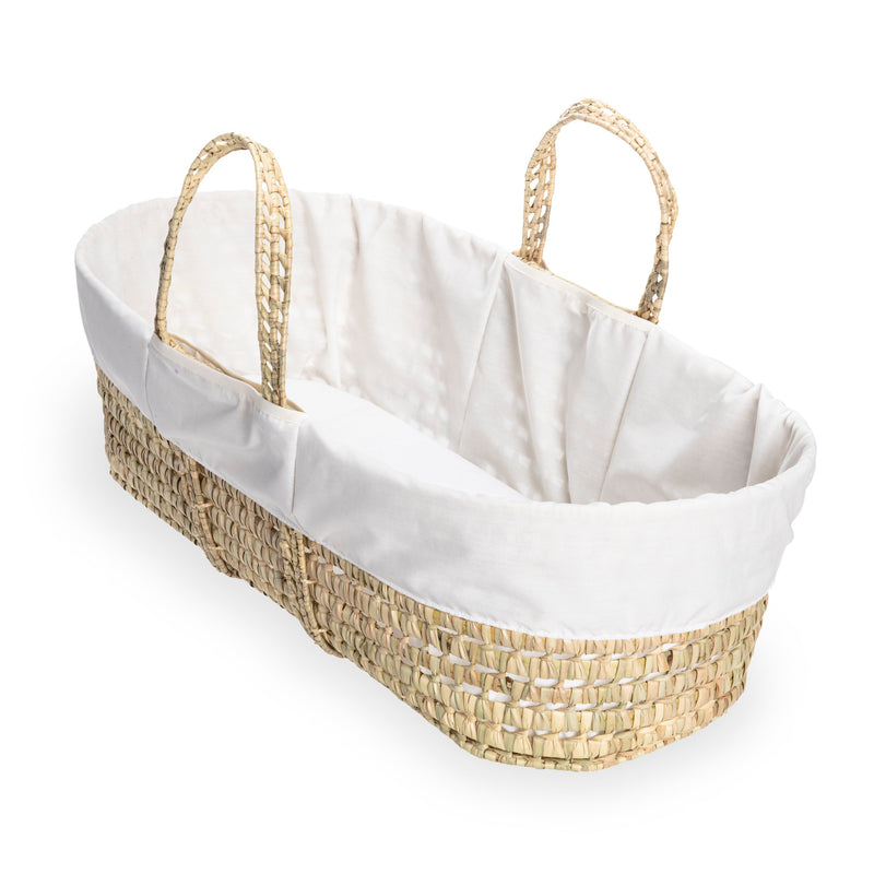 Cream Scandi Palm Moses Basket | Moses Baskets | Co-sleepers | Nursery Furniture - Clair de Lune UK