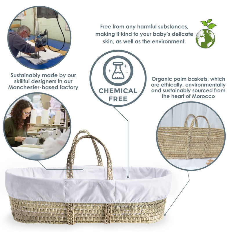 Unique selling points of the Special Buy - Scandi Moses Basket With Stand and Blanket with the Special Buy sticker | Moses Basket Bundles - Clair de Lune UK