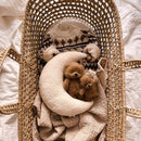 Decorations for the Palm Moses Basket Undressed with a teddy bear and the moon | Moses Baskets | Co-sleepers | Nursery Furniture - Clair de Lune UK