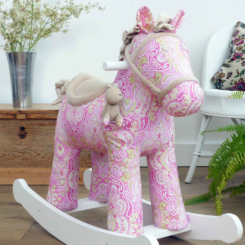 Little Bird Told Me Pixie & Fluff Rocking Horse in a traditional Cotswold cottage | Rocking Animals | Montessori Activities For Babies & Kids | Toys | Baby Shower, Birthday & Christmas - Clair de Lune UK