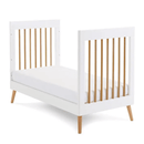 The cot bed of the White Obaby Maya Mini 3 Piece Room Set without the two side walls | Nursery Furniture Sets | Room Sets | Nursery Furniture - Clair de Lune UK