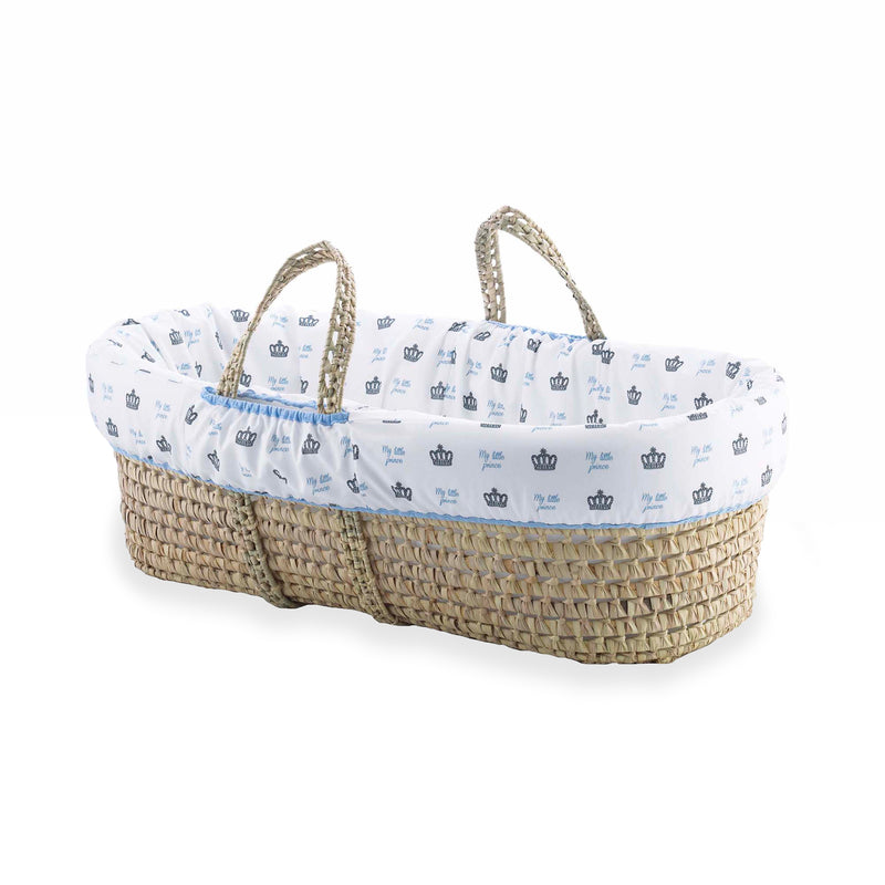 Rachel Riley My Little Prince Palm Moses Basket without hood | Moses Baskets | Co-sleepers | Nursery Furniture - Clair de Lune UK