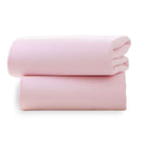  2 Pack Pink Cotton Fitted Pram/Crib Sheets - 90 x 40 cm | Soft Baby Sheets | Pram, Crib Bedding | Nursery Linen - Clair de Lune UK