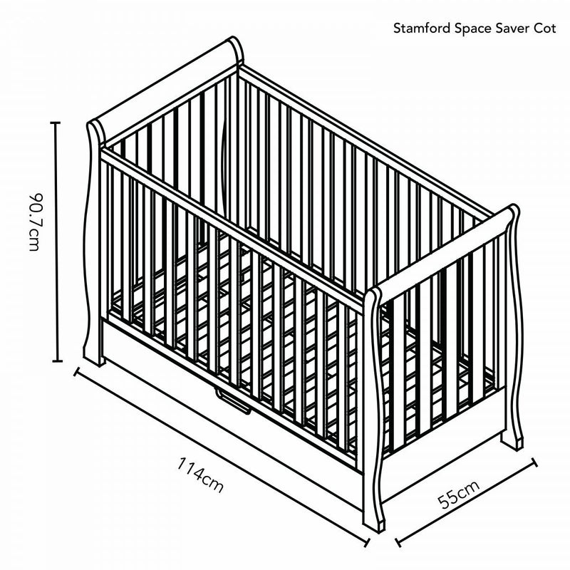 Obaby Stamford Space Saver Kinderbett & Bettaufsatz-Wechsler