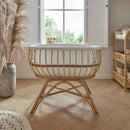 CuddleCo Aria Rattan Crib | Bedside & Folding Cribs | Next To Me Cots & Newborn Baby Beds | Co-sleepers - Clair de Lune UK