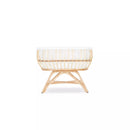 CuddleCo Aria Rattan Crib coming with a breathable liner | Bedside & Folding Cribs | Next To Me Cots & Newborn Baby Beds | Co-sleepers - Clair de Lune UK