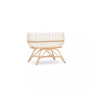 Scandi Natural CuddleCo Aria Rattan Crib | Bedside & Folding Cribs | Next To Me Cots & Newborn Baby Beds | Co-sleepers - Clair de Lune UK