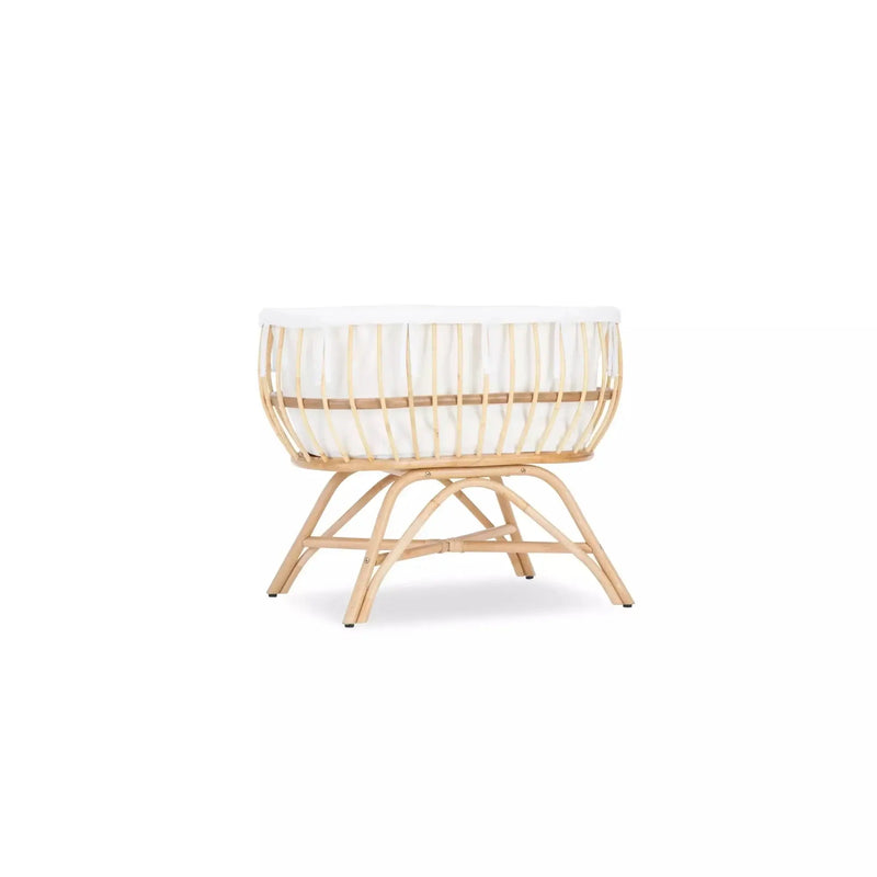 CuddleCo Aria Rattan Crib Bedside Folding Cribs Next To Me