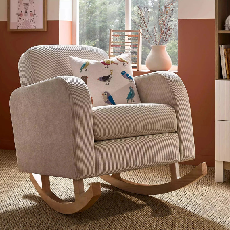 CuddleCo Etta Nursing Chair in a orange nursery room | Nursing & Feeding Chairs | Nursery Furniture - Clair de Lune UK