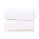 2 Pack White Universal Bedside Crib Fitted Sheets | Soft Baby Sheets | Bedside Crib Bedding Nursery Linen - Clair de Lune UK