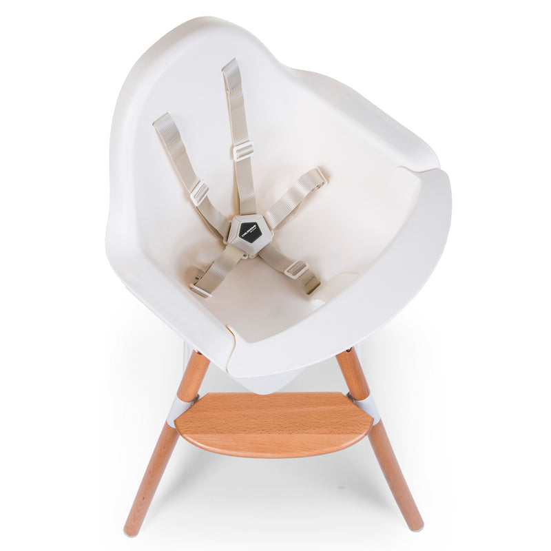 The side of the Childhome Evolu One.80° Chair - 2 In 1 with Bumper | Highchairs | Feeding & Weaning - Clair de Lune UK