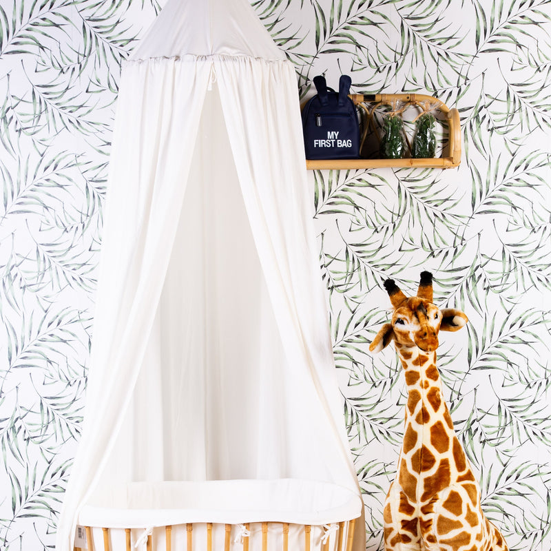 Childhome Hanging Canopy Tent with Playmat over the CuddleCo Aria Crib | Nursery Storage | Nursery Furniture - Clair de Lune UK